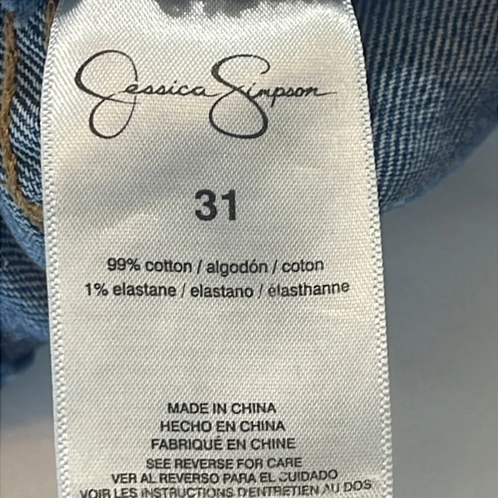 JESSICA SIMPSON SIZE 31 HIGH WAIST Denim Blue Women's Shorts